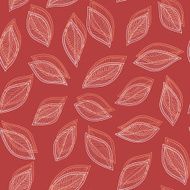 white and red leaves on a background vector seamless N2