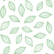 green leaves on a white background vector seamless abstract hand N3