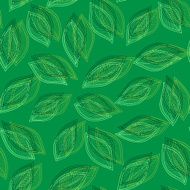 green leaves on a background vector seamless abstract hand N2