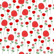 red roses on a white background