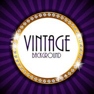 Retro Vintage Background Template Vector Illustration N2