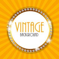 Retro Vintage Background Template Vector Illustration N3