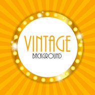 Retro Vintage Background Template Vector Illustration N6