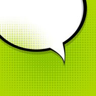 Speech Bubble Pop Art Background Vector N2