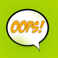 Speech Bubble Pop Art Background Vector N3