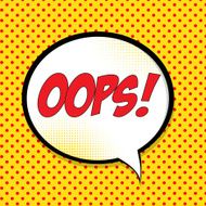 Speech Bubble Pop Art Background Vector N4