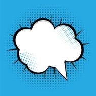 Speech Bubble Pop Art Background Vector N7