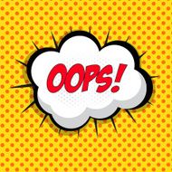 Speech Bubble Pop Art Background Vector N9