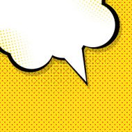 Speech Bubble Pop Art Background Vector N10