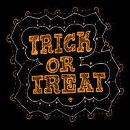 Trick or Treat Halloween poster design template