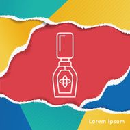 Nail polish line icon N5