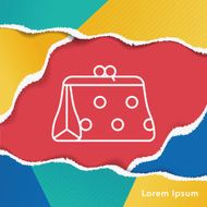 purse line icon N8