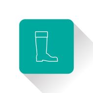 boot outline vector icon