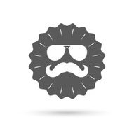 Mustache and Glasses sign icon Hipster symbol