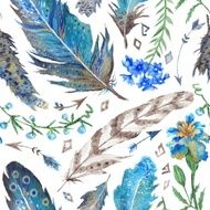 Boho Watercolor Pattern N2