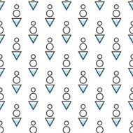 Geometrical arrows seamless pattern