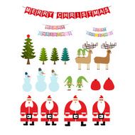 Set of Christmas items Collection New Years icons