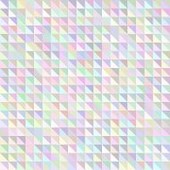 Holographic triangle geometric pattern