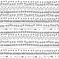 Abstract seamless tribal vector background