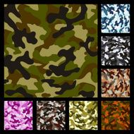 Vector camouflage pattern
