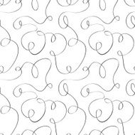 Black and white curves Seamless pattern