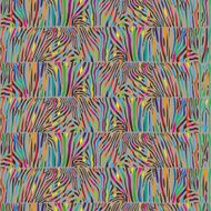 Seamless pattern with multicolored Zebra skin