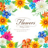 tropical style fashion wedding invitation