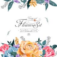 elegant flowers card template N2