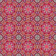 Ornamental seamless pattern Abstract red geometrical vector