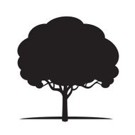 Black icon od Tree