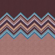 Seamless knitting pattern with wave ornament