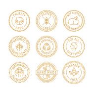 Vector set of badges and labels