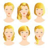 various hair styles