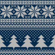 Winter Holiday Seamless Knitting Pattern Ornament for Sweater D