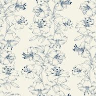 Lily flower pattern N2