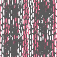 Doodle hand drawn striped vector endless pattern