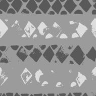 Doodle hand drawn grunge african striped vector endless pattern