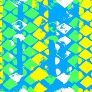 Doodle hand drawn grunge african striped vector endless pattern N3
