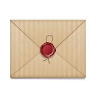 Letter with wax seal