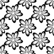 Seamless white background with black pattern N2