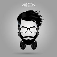 hipster headphone symbol