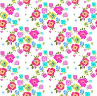 Seamless pattern with poppies on a white background