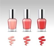 Nail Polish Packaging Package Pack Bottle for Manicure Vector Isolated N3
