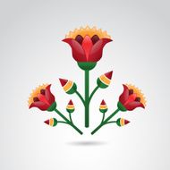 Ancient floral design N2