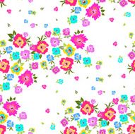 Seamless pattern with poppies on a white background N2