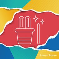 magic hat line icon N5