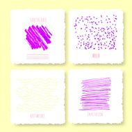 Set of Vintage Creative Cards N2