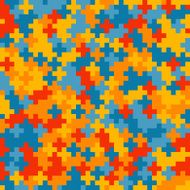 Colorful crosses pattern