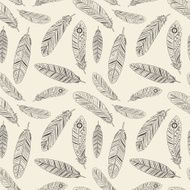 Hand-drawn Feather Texture