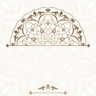 Arabic vintage invitation card N8